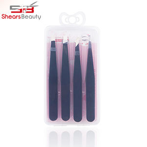 Pinzas para cejas de acero inoxidable personalizadas, depilación de punta plana para cejas, tipo punta puntiaguda, novedad - Product Image 6