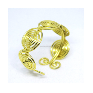 Parure de bijoux en or blanc pour homme, style tribal africain, pour le Nouvel An chinois 2024, bracelet vintage, bijoux pour costumes d'Halloween - Product Image 1