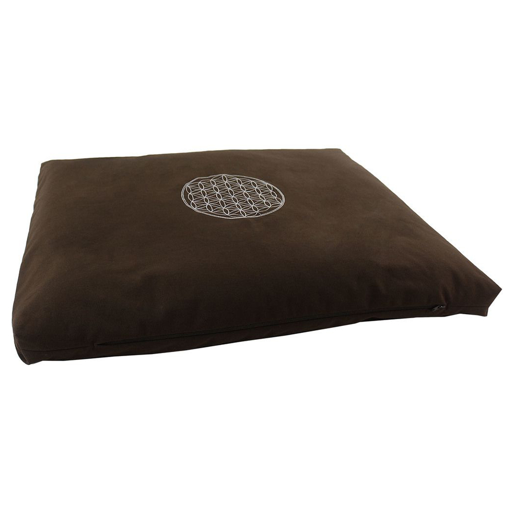 Coussin De Méditation Zabuton 30 Cm - Kapok Japonais Fait Main - Neuf