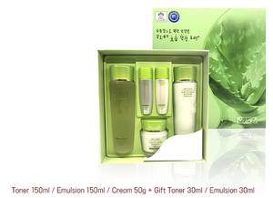 ชุดผลิตภัณฑ์บำรุงผิวหน้าเกาหลี K-Beauty 3W Clinic อโลเวร่า ฟูล วอเตอร์ แอคทิวเอตติ้ง สกินแคร์ เซ็ต บำรุงผิวชุ่มชื้น ปลอบประโลมผิว สำหรับผู้หญิงและผู้ใหญ่ - Product Image 2