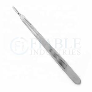 Manual Surgical <b>Scalpel</b> Handle #4L Stainless Steel BP <b>Knife</b> Handle Manual Power Source Essential for Surgical Instruments - Product Image 1