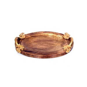 Attractive Design Wooden Serving <b>Platter</b> Handmade Serving Dish Inexpensive Hotel Ware Best Selling Best Wooden Serving Tray - Product Image 5