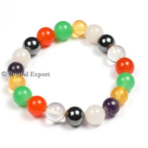 Best Price Multi Agate Round <b>Bracelets</b> - Product Image 1
