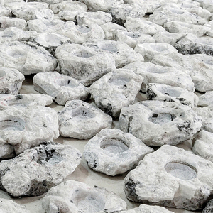 Support de bougie en pierre de lune arc-en-ciel, pierre précieuse naturelle, en argile mate, pour bougies coniques, vente en gros, article cadeau - Product Image 5