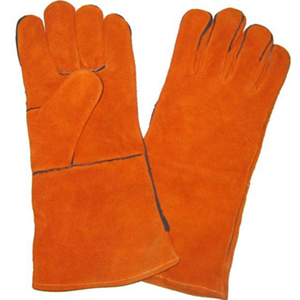Superventas XL Guantes de trabajo de seguridad de cuero de vaca industrial Impermeable Antideslizante Protección contra impactos Guantes de soldadura - Product Image 5