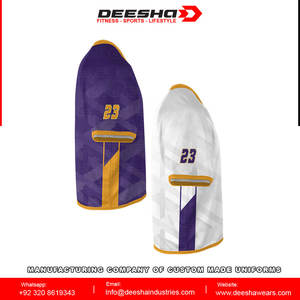 Maillots de crosse à manches courtes réversibles de performance pour hommes personnalisés imprimés vêtements de sport - Product Image 5