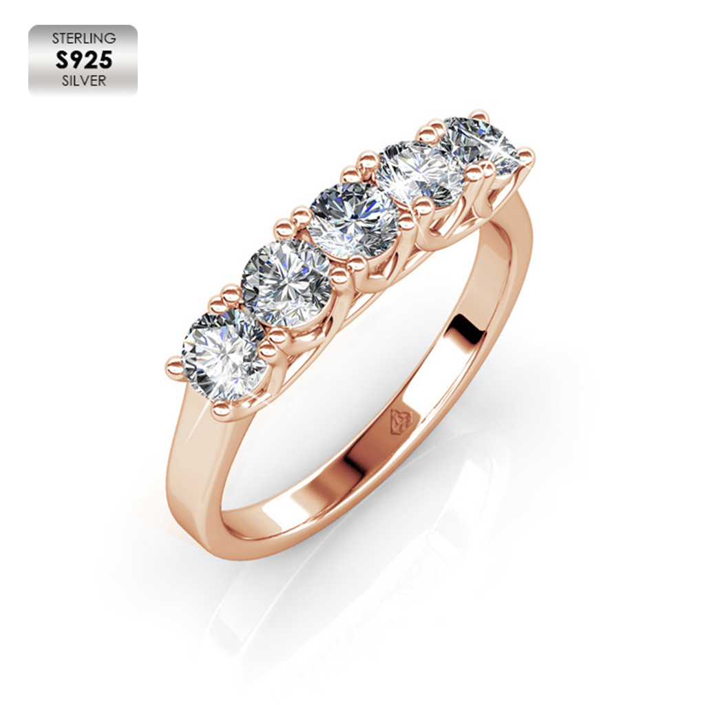 Sterling Silver 925 with 18K Rose gold plated