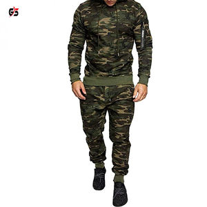 Men's Winter <b>Camouflage</b> Tracksuits Premium Quality OEM Product Pullover Hoodie Joggers Training <b>Jogging</b> Running Wear Custom Logo - Product Image 4