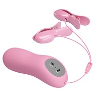 2022 Neues Produkt 7-Gang-ABS-Brustmassagegerät Vibrierende Nippel klemmen Labia Clip 3 Frequenzen Elektro schock Paar BDSM Sexspielzeug