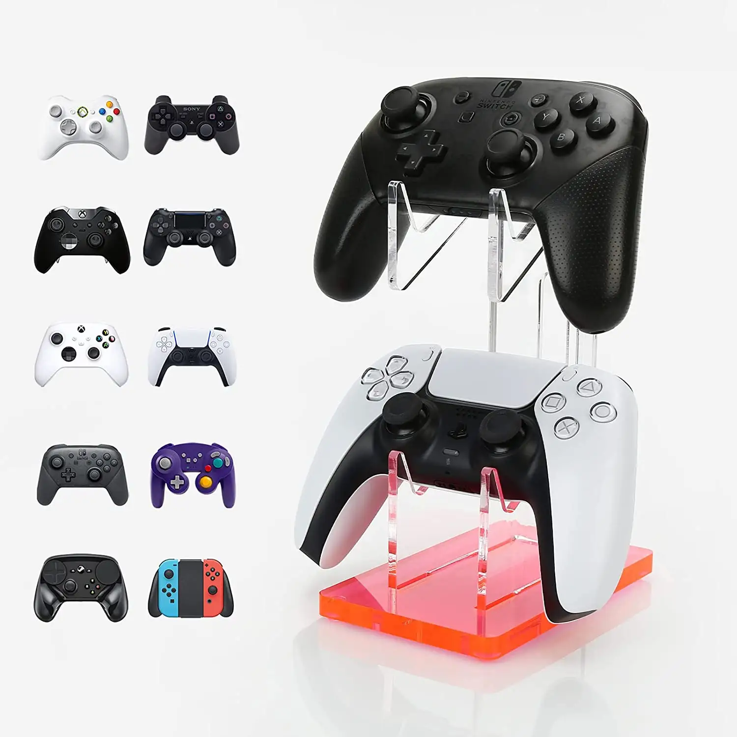 Universal Dual Controller Holder PS4 PS5 Gamepad Stand Gaming Accessories Build Game Holder