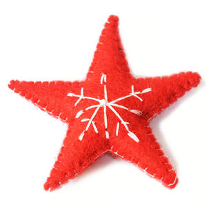 Ensemble de décoration de Noël en feutre écologique, ensemble décoratif en feutre fait à la main et naturel pour la décoration intérieure - Product Image 4