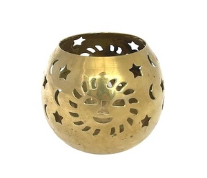 ที่วางเทียนทรงกลมแบบดิบ - Product Image 1