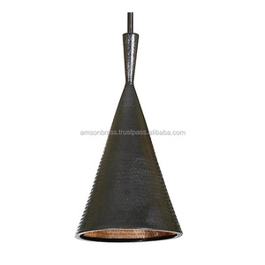 Metal Iron Black Finished Hammered <b>Loft</b> Pendant With Bottom Cage Design Pendant Lamp Living Room Decorative Pendant Lamp - Product Image 3