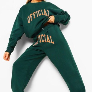 High Quality Women's Sports Active Crew Neck Tracksuit Women's Athletic Pullover Sweatsuit - Product Image 5