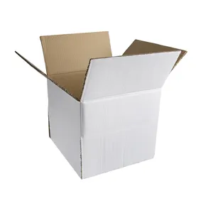좋은 품질은 커트 소매 물결 모양 포장 상자 뻗은 모양을 가진 단단한 널 상자 백색 색깔 주문을 받아서 만들어진 크기 죽습니다