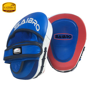 Empuñaduras de mano de cuero de vaca profesional Premium, manoplas de perforación, almohadilla de enfoque con logotipo personalizado, precio razonable, guantes de boxeo para artes marciales - Product Image 3
