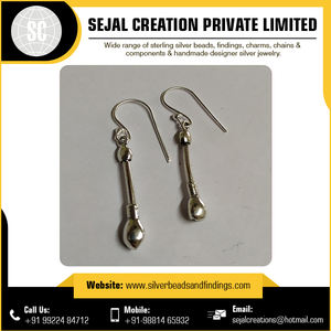 Hippi Boho 925 pendiente Tribal de plata esterlina 15mm hallazgos de joyería impermeable Metal y Latón para hacer accesorios elegantes - Product Image 6