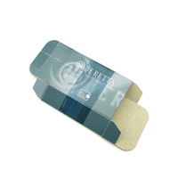 Scatola Piatta Personalizzata per Munizioni Airsoft, Stampata a Colori, Riciclabile, con Goffratura, Rivestimento UV e Laminazione Opaca per Uso in Supermercato