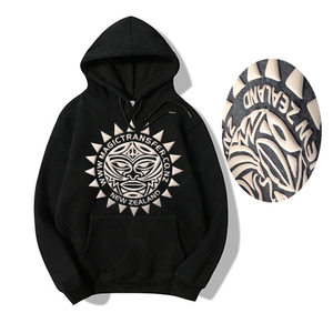 Sweat à capuche surdimensionné pour homme en molleton 100 % coton 600 grammes, imprimé en relief, écologique, avec logo personnalisé brodé, épais, pour l'hiver - Product Image 1