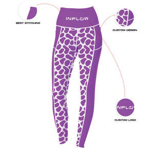 Leggings Fitness à impression par Sublimation pour femmes, pantalon de Yoga, imprimé, produit d'usine, - Product Image 4