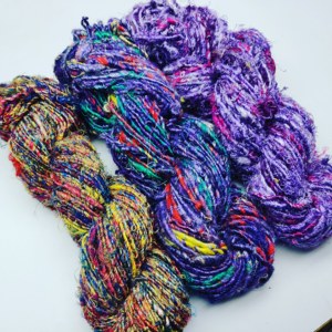 เส้นด้ายไหมกล้วยรีไซเคิล100% เป็นมิตรกับสิ่งแวดล้อมยั่งยืนสำหรับถักด้วยมือถักไหมพรมย้อม - Product Image 2