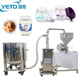 YETO-200ml 500ml 1kg 5kg Food Grade Bottle Bucket Filling Machine With Feeding Pump Mayonnaise Rotor Pump Filling Machine