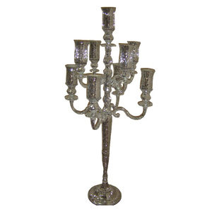 Candelabro de Diseño Elegante para Cena a la Luz de las Velas, Candelabro de Calidad Estándar, Brillante y Pulido, Decoración para Mesa de Comedor de Hotel - Product Image 1