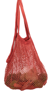 กระเป๋าผ้าคอตตอนตาข่ายเป็นมิตรต่อสิ่งแวดล้อมใช้ซ้ำได้ผลิตได้มีลวดลายสกรีนโลโก้วัสดุทำจากผ้าฝ้ายออร์แกนิคสำหรับร้านขายของชำ - Product Image 5