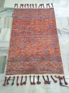 Tapis en polyester chenille rectangle doux et moelleux au design moderne Carreaux de vente en gros pour salon style indien marocain - Product Image 2