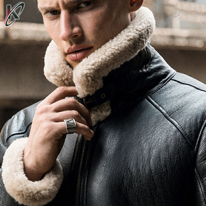 2025 New Style Genuine Leather <b>Jacket</b> 100% Leather <b>Waterproof</b> Breathable Fashion <b>Thin</b> Stand Collar OEM Service for Winter Season - Product Image 5