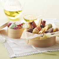 Boîtes de rangement rondes pour déjeuner, contenants alimentaires, style imperméable, anti-fuite, en bois, biodégradable, rondes, jetables, du Japon