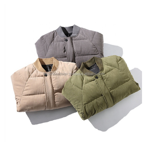 Chaqueta acolchada con capucha cortavientos personalizada al por mayor para hombre, chaquetas acolchadas de 100% poliéster 2025 para hombre - Product Image 5