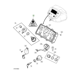 Etiqueta de repuesto R140206 para JD Tractor Etiqueta de identificación confiable para máquinas agrícolas e industriales - Product Image 2