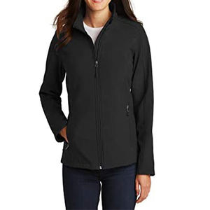 Chaqueta forrada de lana térmica de concha suave Unisex ligera impermeable a prueba de viento trabajo al aire libre hombres mujeres ropa larga tela de lana - Product Image 2