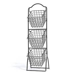 2 Tier <b>Wire</b> Fruit & Vegetable <b>Basket</b> Metal Iron <b>Wire</b> Oval Shaped Kitchen Storage Decorative <b>Basket</b> - Product Image 6