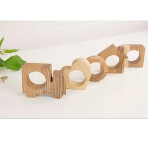 Wood Napkin Holder and Silverware Best for Restaurant Bar Kitchen Rectangle Wooden Square <b>Tissue</b> <b>Box</b> - Product Image 2