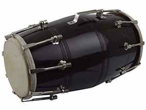 เครื่องดนตรีพื้นบ้านอินเดียไม้เบิร์ชแท็บลากลองพร้อมโลหะเพอร์คัชชัน - Product Image 3