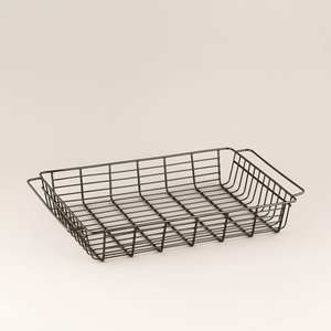 Cestas de alambre de Metal para decoración del hogar, cestas de almacenamiento de tela con forma de bandeja superior para mesa - Product Image 5