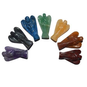 Piedras de Chakra grabadas | Chakra Angel Set Proveedor natural Fengshui Mascot producto de curación - Product Image 1