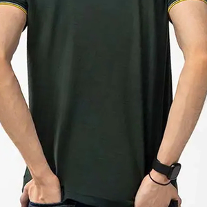 Camiseta de Cuello Alto para Hombre, Superventas 2022, de Alta Calidad, con Logotipo Personalizado, 100% Algodón, Tejido de Punto, Secado Rápido, Transpirable, Ajuste Holgado - Product Image 6