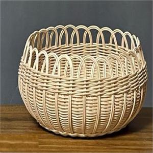 ชามเสิร์ฟอาหารทำจากหวายทำจากธรรมชาติเหมาะอย่างยิ่งสำหรับเครื่องครัวและผลไม้ที่มีสไตล์ - Product Image 6