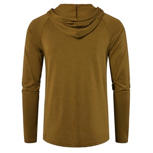 Sudadera con capucha de lana para hombre, con logotipo personalizado bordado, prendas de vestir, talla grande, OEM - Product Image 4