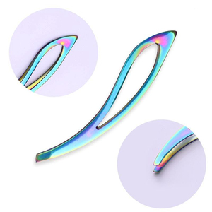 แหนบถอนขนคิ้วสีดำด้ามยางสีชมพู - Product Image 2