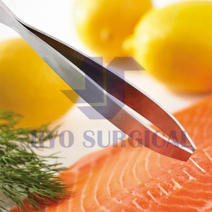 Pinzas de espina de pescado de acero inoxidable | Herramienta de pinza para quitar huesos de marisco de cocina para uso doméstico y restaurante - Product Image 6