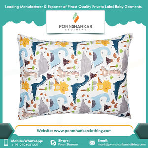 Housse de coussin en tissu pour bébé, taie d'oreiller pour nouveau-né, coton, fournisseur indien - Product Image 2