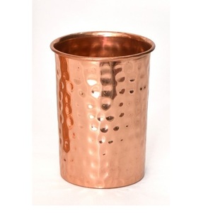 Verre à bière classique en cuivre martelé gravé à la main Design unique par le fabricant - Product Image 5