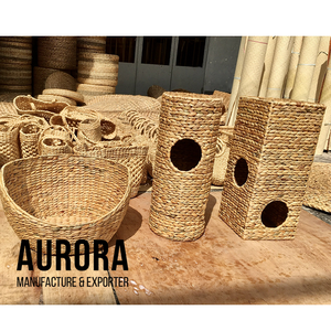 ตะกร้าหวายทำด้วยมือ,วัสดุธรรมชาติและวัสดุธรรมชาติสำหรับบ้านสัตว์เลี้ยงผลิตในเวียดนาม - Product Image 4