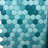 Mosaïque de carreaux en porcelaine imitation brique classique moderne, marque ASPINO, épaisseur 6 mm, finition brillante, antibactérienne et antidérapante pour murs intérieurs