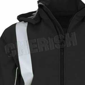 การถ่ายเทความร้อนแถบสะท้อนแสง2กระเป๋าแผงสีดำและ Cuffs เพื่อซ่อนแจ็คเก็ตความปลอดภัยสกปรก - Product Image 4