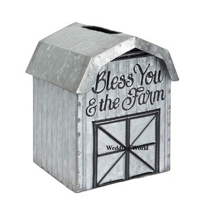 Caja de pañuelos galvanizada vintage Diseñador hecho a mano de calidad superior Servilletero al por mayor Forma personalizada Cubierta de pañuelos de lujo - Product Image 1